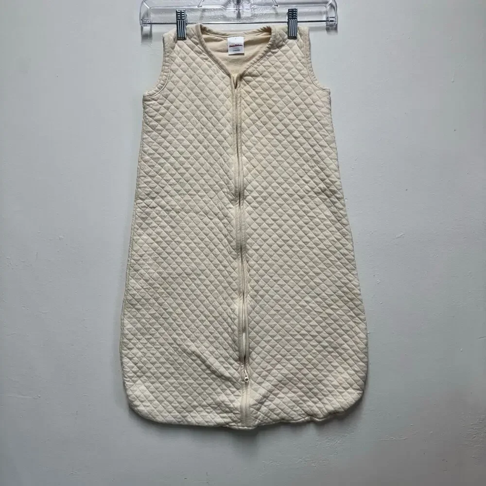 Hanna Andersson Quilted Sleep Sack Wearable Blanket Zip Front Cotton Size L